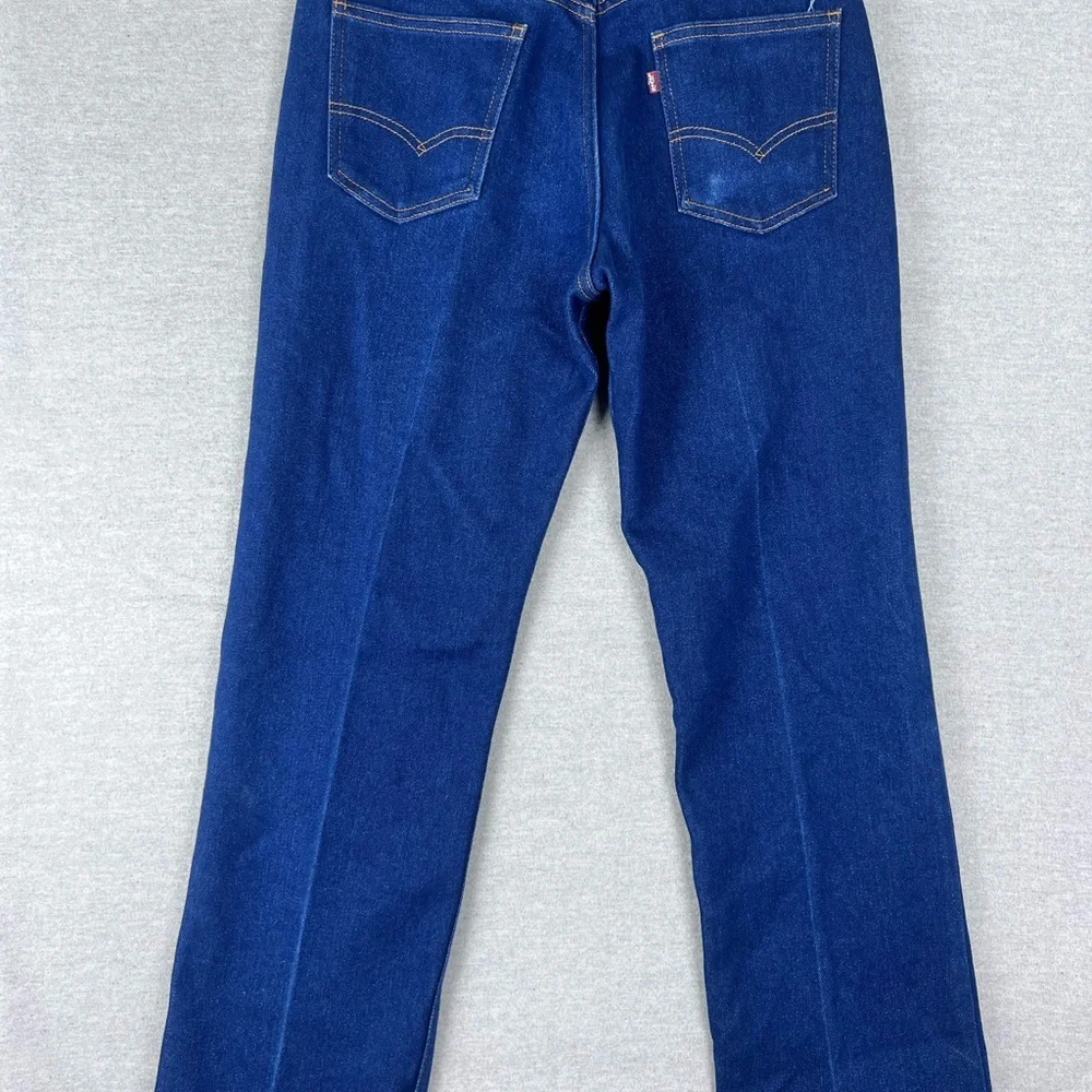 Vintage‎ Levis 505 Straight Leg Jeans Dark Wash Blue Denim Mens 32x29